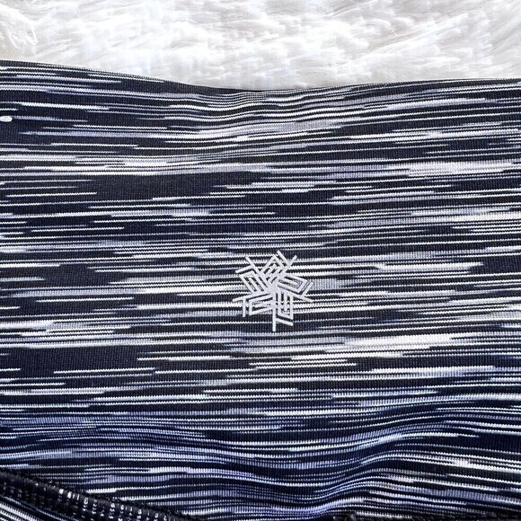 TEK GEAR DRY TEK Women's Slim Fit Performance Leggings Size M Black/White - Picture 10 of 10